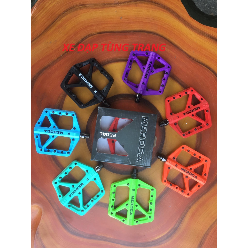 Pedal / Bàn đạp xe đạp MTB cao cấp cực đẹp, vòng bi bạc đạn siêu êm, trục thép crom bền bỉ (PD16)