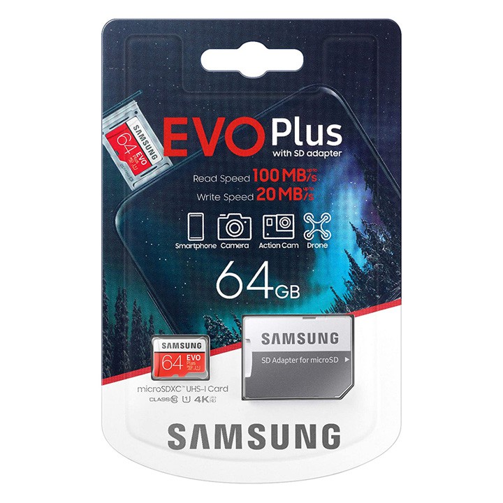 Thẻ nhớ Samsung micro SDXC 64GB EVO Plus