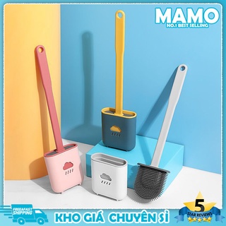 Cọ Bồn Cầu Toilet Nhà Vệ Sinh Cao Cấp Kèm Giá Cắm Chổi Silicon，cây cọ bồn cầu chà nhà tắm tiện dụng-LO88