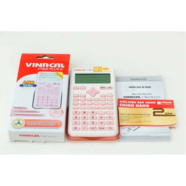 Máy tính Vinacal 570es plus II có tem chống giả chính hãng và ĐẶC BIỆT GIẢI ĐƯỢC SỐ PHỨC BẬC CAO