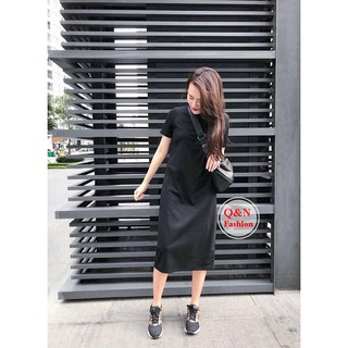 Đầm Dáng Suông Dài Đơn Giản Thời Trang