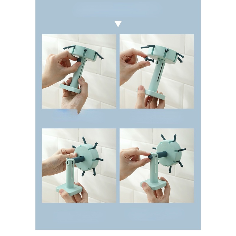 Móc Treo Đồ Dán Tường Xoay 360 Độ Tiện Dụng