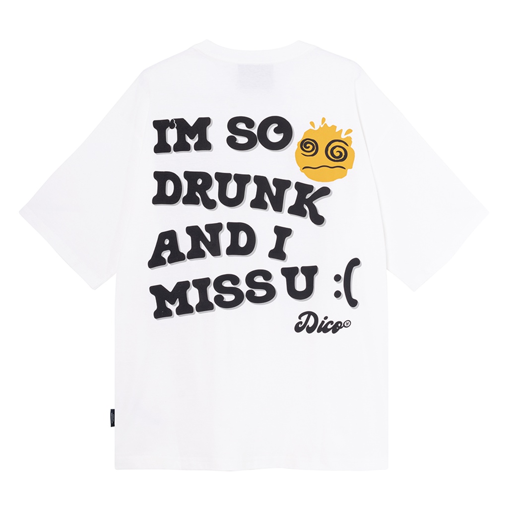 [Mã WABRBM66 giảm 12% tối đa 80K] DirtyCoins Áo thun I'm So Drunk T-shirt - White