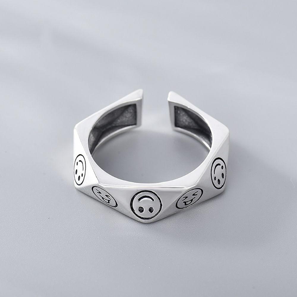 Nhẫn Đồng Hình Gấu Mặt Cười Dễ Thương Sáng Tạo Cho Nữ