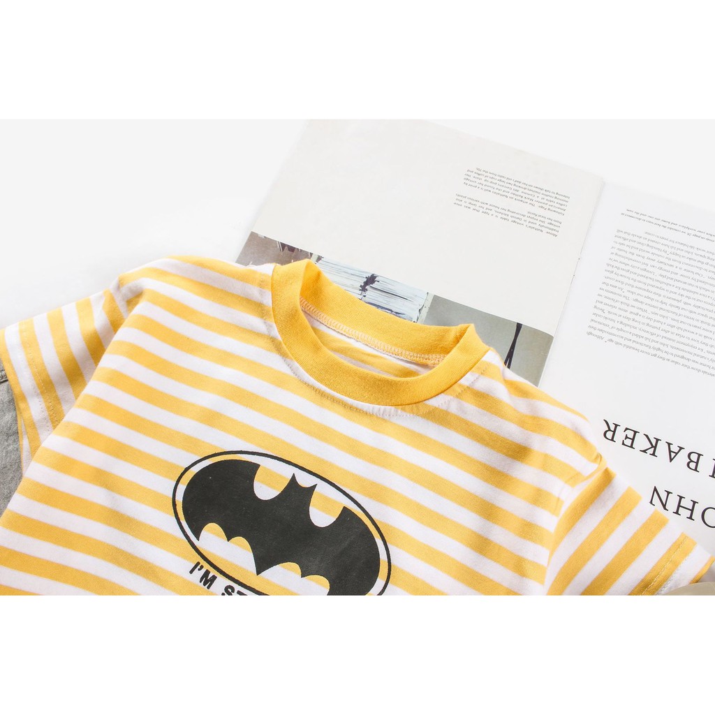 Bodysuit bé sơ sinh, áo sơ sinh cho bé từ 1 tháng đến 1 tuổi họa tiết siêu nhân chất liệu cotton 100% cao cấp DB34V