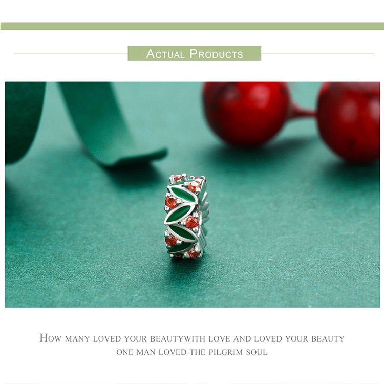 Phụ Kiện Bamoer Màu Bạc Đính Hạt Dễ Thương Trang Trí Vòng Đeo Tay Cho Nữ