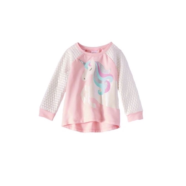 Áo da cá mỏng bé gái unicorn wondernation