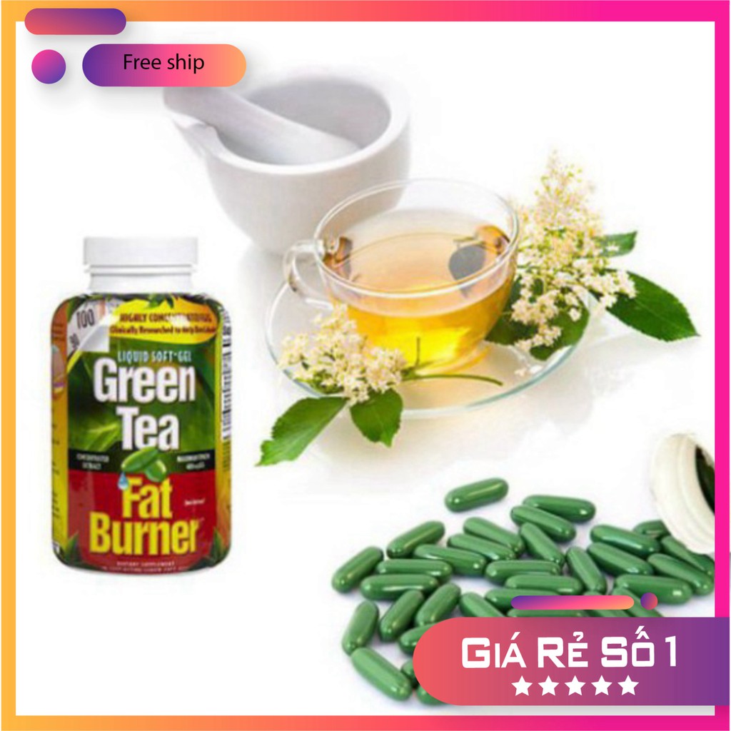 SAN QUÀ SALE NÀO SALE SẬP NHÀ 80% Viên uống giảm cân từ trà xanh Green Tea Fat Burner 200 viên của Mỹ SALE SẬP NHÀ 80% S