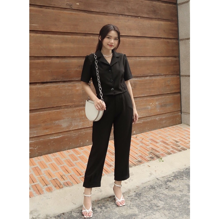 Set  Áo Cổ Vest Quần Dài - BLS22064