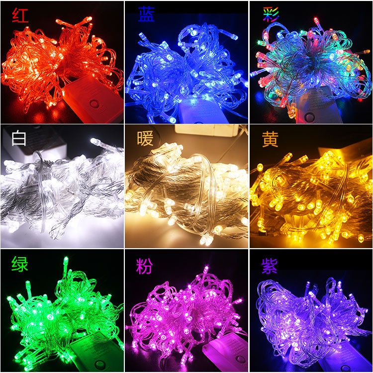 Dây Đèn Led 8 Chế Độ Chống Nước Trang Trí Cây Thông Noel