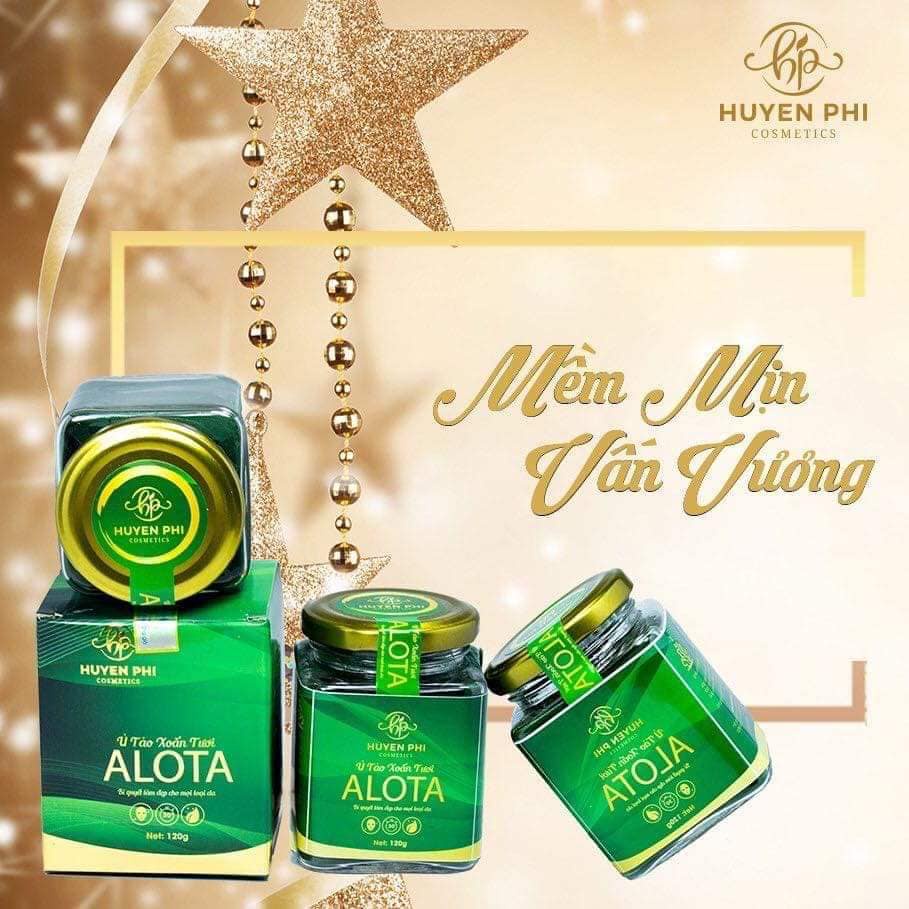 Ủ Tảo Xoắn Tươi ALOTA Huyền Phi 120g - đắp mặt nạ tảo, dưỡng da mặt giúp trắng da, cấp ẩm, trẻ hóa làn da, mờ thâm
