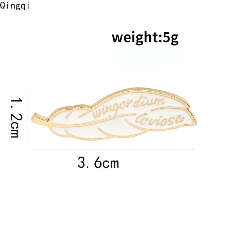 Trâm cài áo Miss Zoe hình lông vũ thời trang