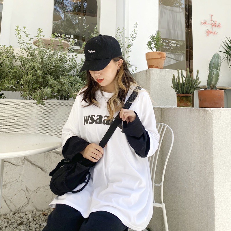 [Mã SKAMA06 giảm 8% tối đa 50K đơn 250K] Áo Phối Tay WSAANQ BIGSIZE Cotton Thô 100% Nam Nữ (Ảnh thật/Có sẵn) | BigBuy360 - bigbuy360.vn