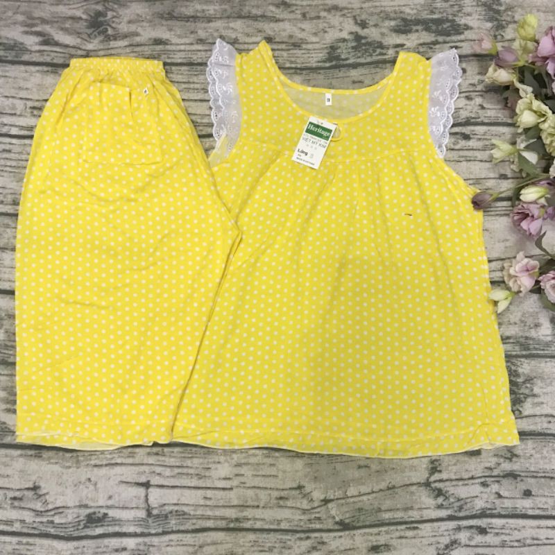 đồ bộ lửng tole lanh (4 size) 40-80 kí