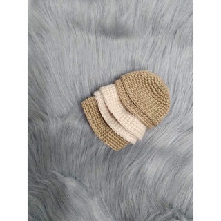 Mũ len may wig, tóc giả búp bê