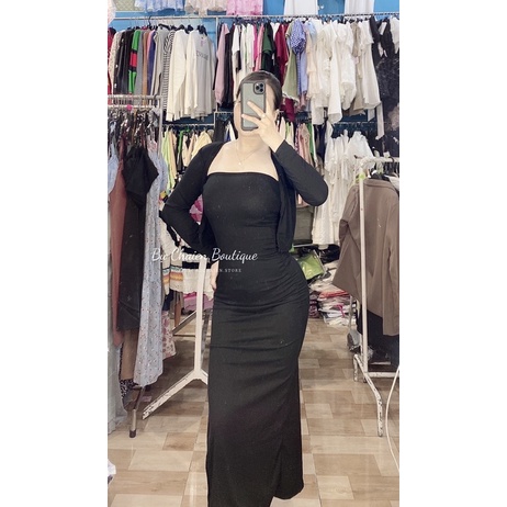 ĐẦM QUÂY DÀI ÔM BODY KÈM KHOÁC