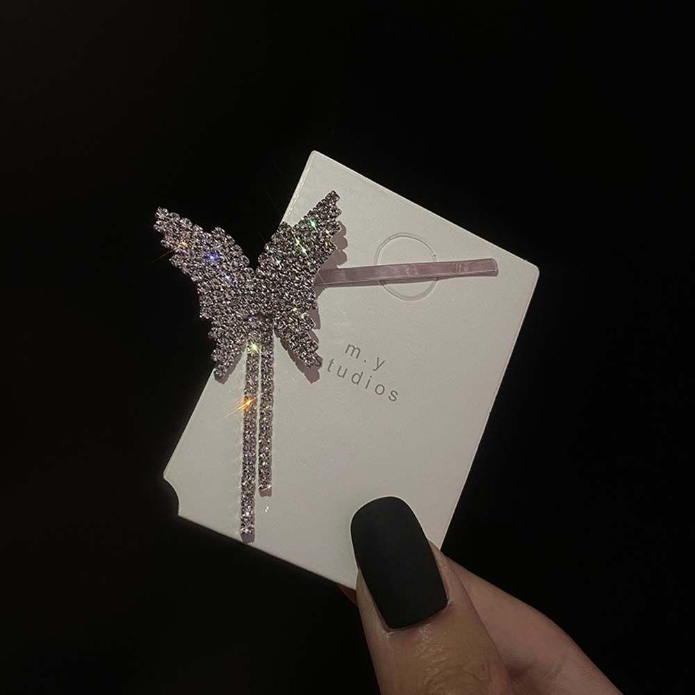 1 Kẹp Tóc Mái Hình Bướm Ngọt Ngào WMES15H Cho Nữ|Áo Kiểu Hàn Quốc Thiết Kế Trẻ Trung Cá Tính