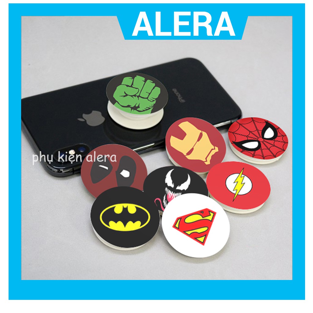 Giá đỡ điện thoại Popsocket Superman Batman Venom Flash Spider Man Iron Man Hulk Deadpool