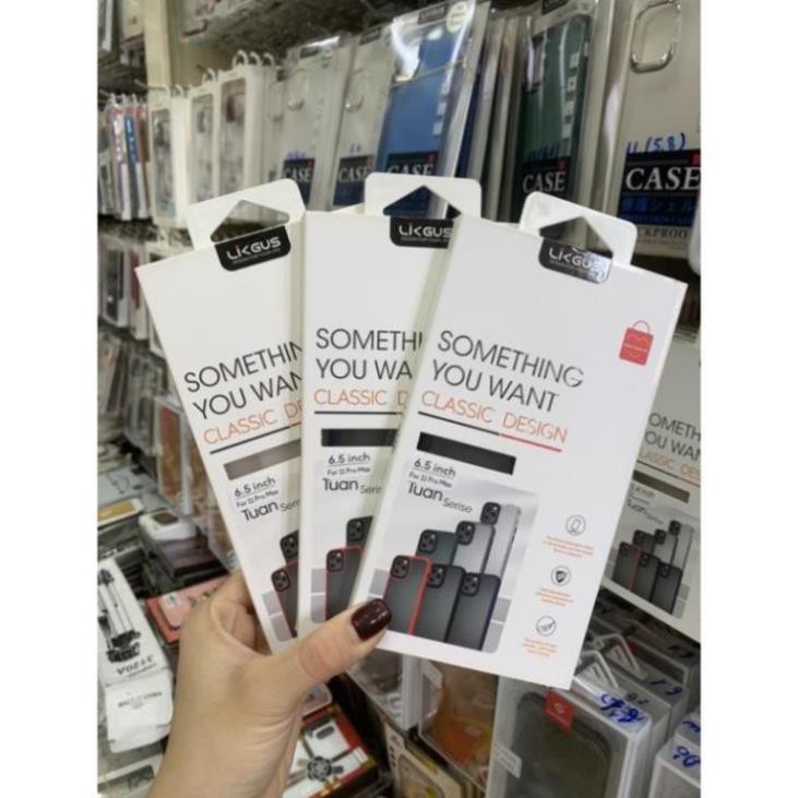 Ốp Lưng Nhám Mờ Viền Màu Chống Sốc LIKGUS Iphone 11/11 Pro/11 Pro Max - Hàng Chính Hãng