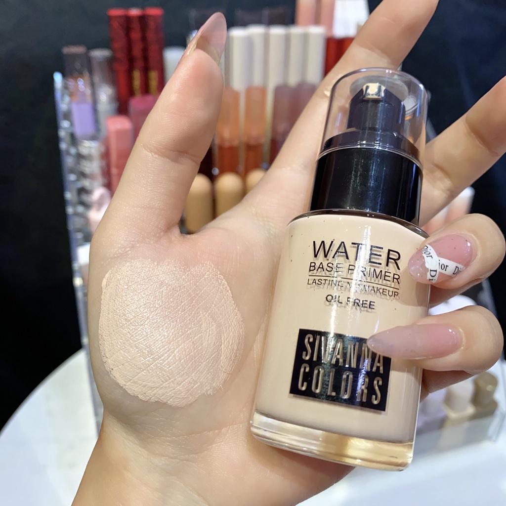 Kem lót nền dạng lỏng Sivanna Color Water Base Primer Oil Free Thái Lan kiềm dầu chống nước