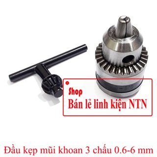 Đầu kẹp mũi khoan 3 chấu 0.6 - 6 mm