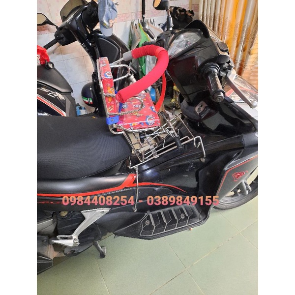 Ghế ngồi xe máy cho bé xe AB  - PCX  có vòng bảo vệ