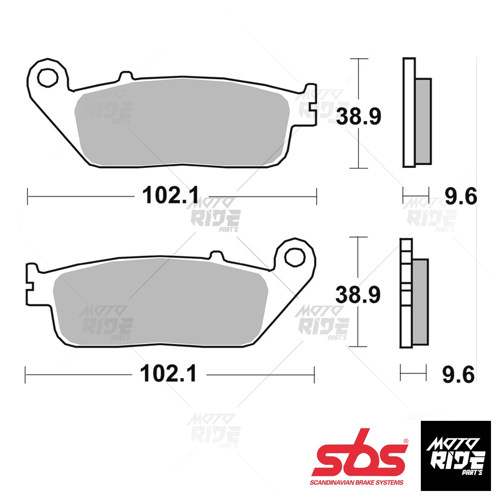 SBS 700HS BỐ THẮNG PHANH STREET SINTER