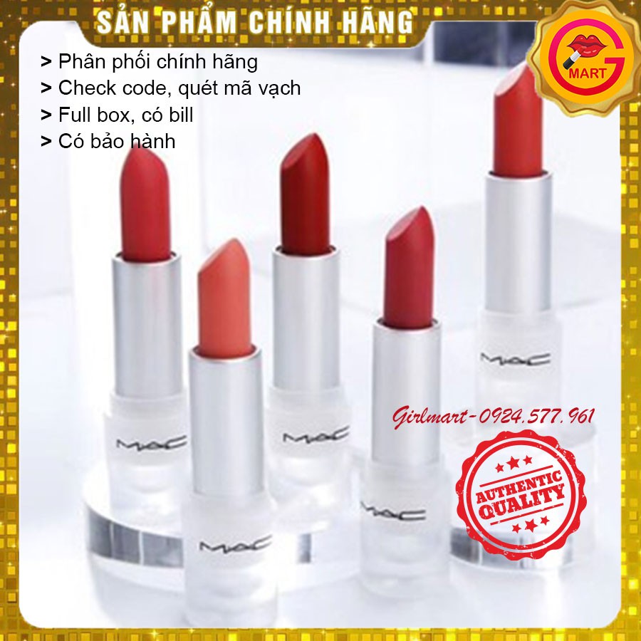 Son Mac chính hãng limited vỏ bạc son mac suger dada, Baroque, Cameo hàng săn sale siêu HOT