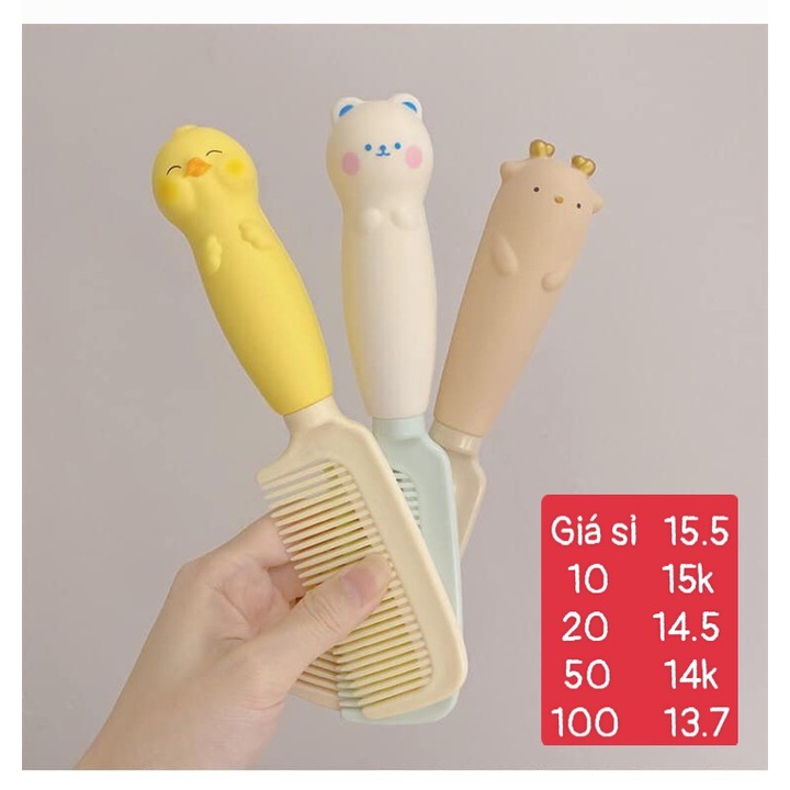Lược Squishy hình thú dễ thương