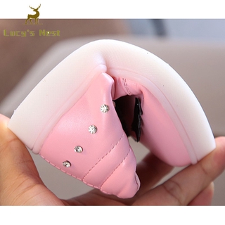 Giày Bé Gái Cột Nơ Có Đèn Led