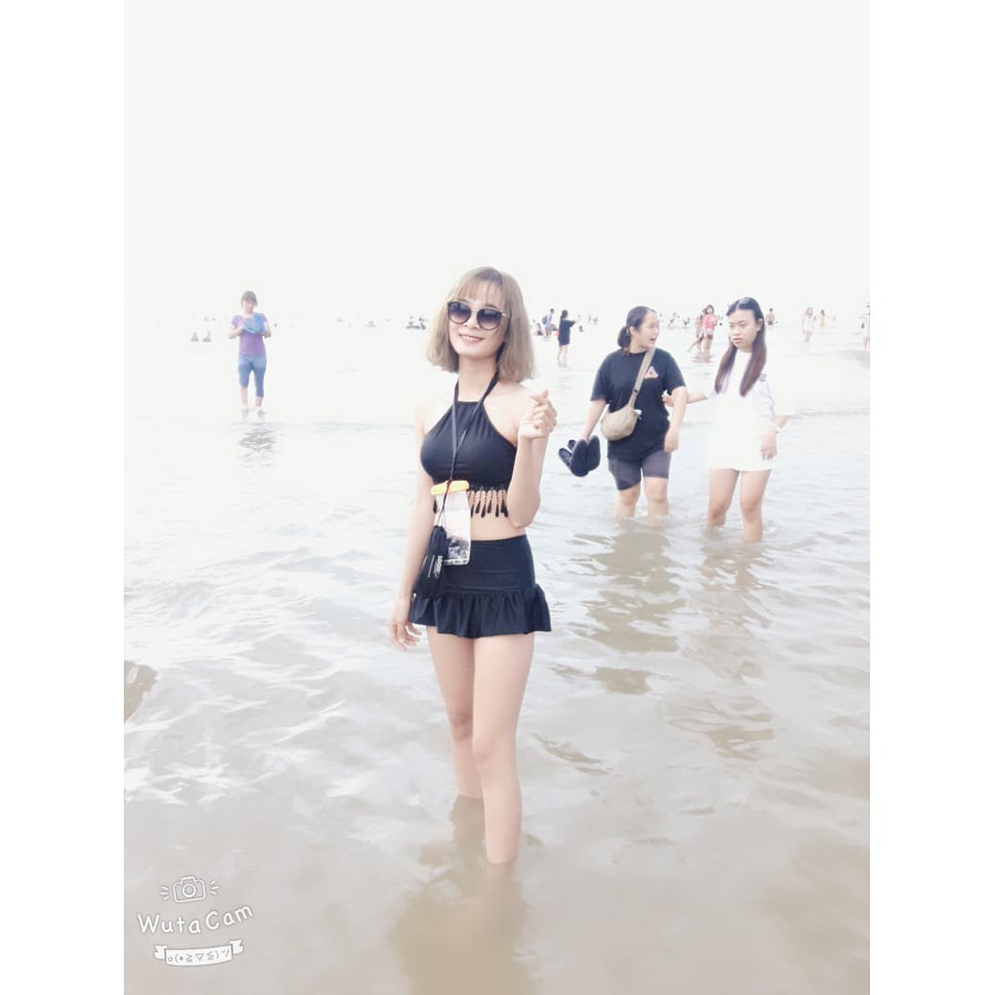 ĐỒ BƠI NỮ Bikini 2 mảnh đep yếm đen tua rua ( Kèm ảnh khách)mới nhất | BigBuy360 - bigbuy360.vn