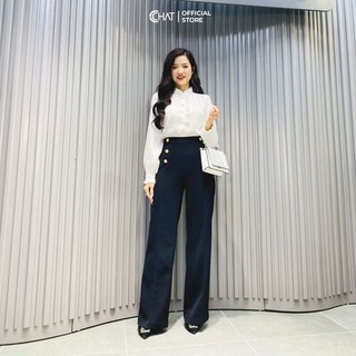 Sơ mi rập ly kẹp cổ CT Cchat Clothes