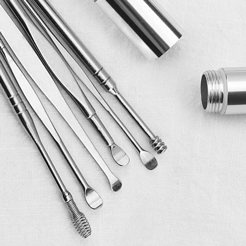 Bộ Lấy ráy tai 6 món inox cao cấp