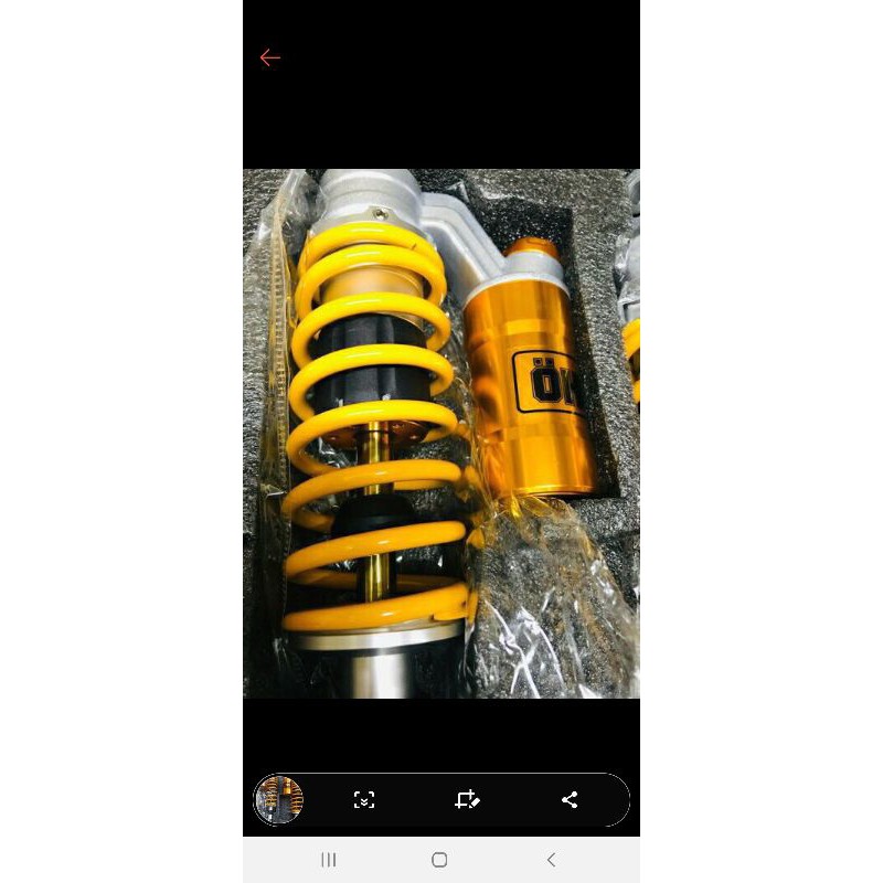 Phuộc nhún sau OHLINS bình dầu gắn cho xe Dream Wave Sirius Jupiter Rs