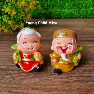 Bộ đôi ông bà Thổ Địa, Thổ Địa Ông - Thổ Địa Bà 6cm