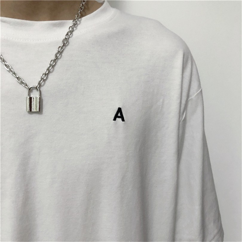 [Spot] Dây Chuyền Kim Loại Phong Cách Hip Hop Retro Đơn Giản 12668