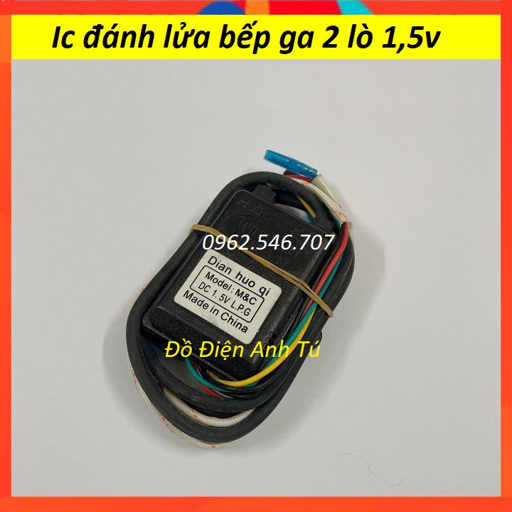 IC Điện Tử Đánh Lửa Bếp Gas âm dương 2 lò (loại tốt-có sơ đồ đấu điện)
