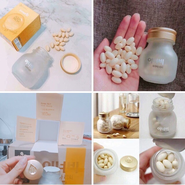 Viên cấp nước và collagen Innerb aquarich  Hàn Quốc bản 70 viên | BigBuy360 - bigbuy360.vn