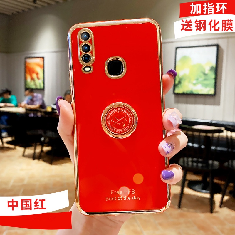 Ốp Điện Thoại silicon Mềm Mạ Màu Đơn Giản Cho VIVO Y17 Y15 Y12 Y12i V20PRO V20 V20SE Y51 Y11 2019 V17
