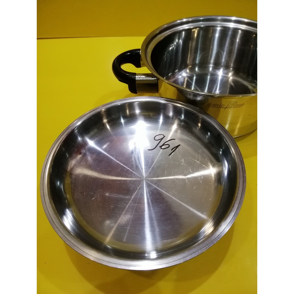 Nồi inox nội địa Nhật, size 23cm, cao 10cm (mã 961), Dùng được bếp từ