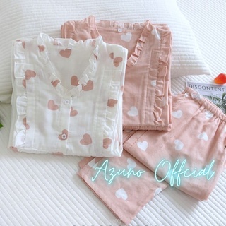 Đồ bộ bầu và sau sinh, pijama cho con bú azuno az196 chất liệu mát mặc mùa hè và thu đông