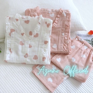 Đồ Bộ Bầu Và Sau Sinh, Pijama Cho Con Bú Azuno AZ196 Chất Liệu Mát Mặc Mùa