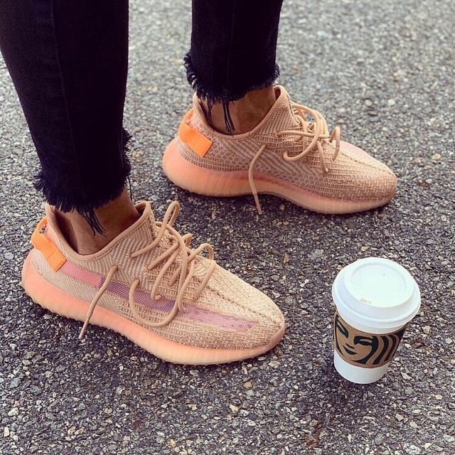 yeezy clay on feet
