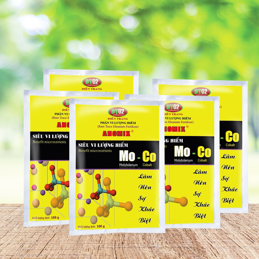 Combo 5 gói Phân siêu vi lượng hiếm ANOMIX Mo-Co
