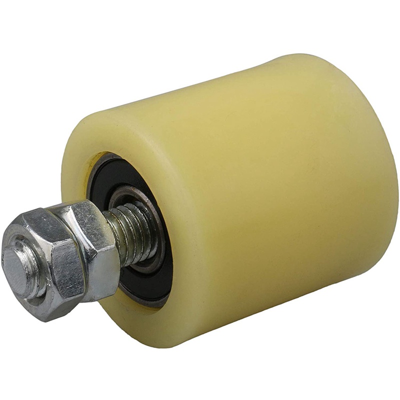 Bộ 2 Vòng Bi Lăn Bằng Thép Nylon Màu Vàng / Bạc 48X50mm 6201 M12 Chuyên Dụng Cho Cửa Trượt