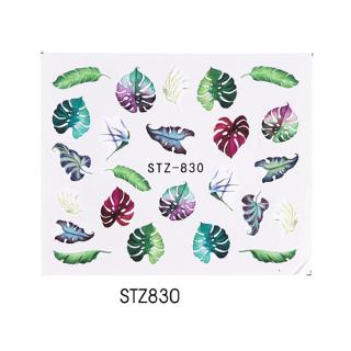 Miếng decal dán trang trí móng tay hình hoa lá đơn giản