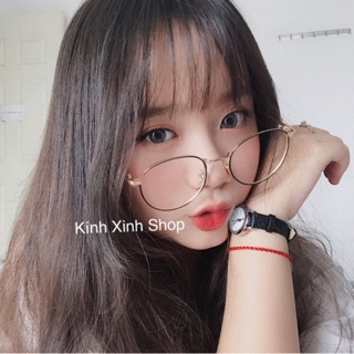 Kính Vintaeg Kim loại Hàn Quốc khắc 3D cao cấp