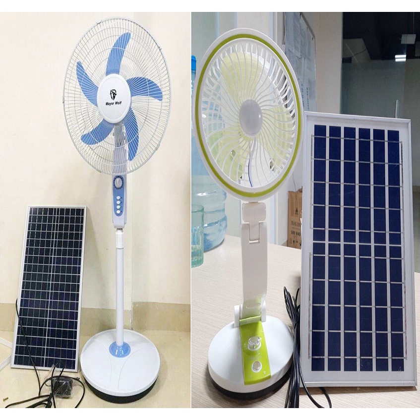 Quạt Cây Tích Điện Năng Lượng Mặt Trời Solar fan, 15W, Điện Áp DC 12V/AC, Tiết Kiệm Điện, Bảo Vệ Môi Trường/GLOBAL SOLAR