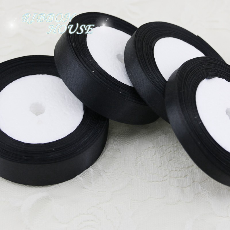 Cuộn Dây Ruy Băng 22m Màu Đen Trang Trí Đa Năng Dễ Sử Dụng