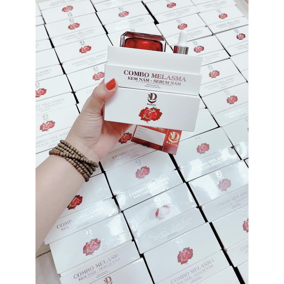 COMBO MELASMA KEM NÁM - SERUM NÁM MD BEAUTY PHIÊN BẢN 2021